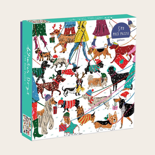 Winter Dogs 500 Piece Puzzle