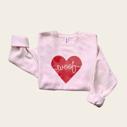 Woof Heart Dog Sweatshirt