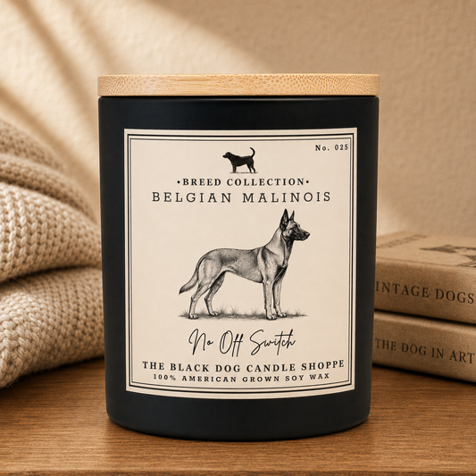 Belgian Malinois Dog Breed Candle