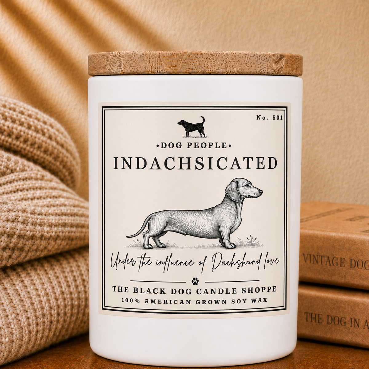 Dachshund Indachsicted Dog Lover Candle