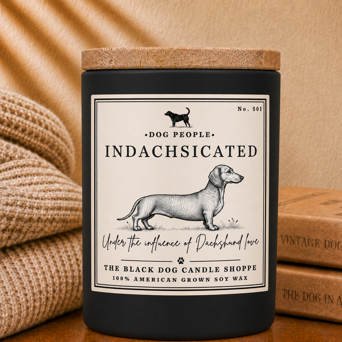 Dachshund Indachsicted Dog Lover Candle
