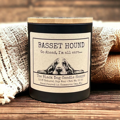 Basset Hound Dog Breed Candle