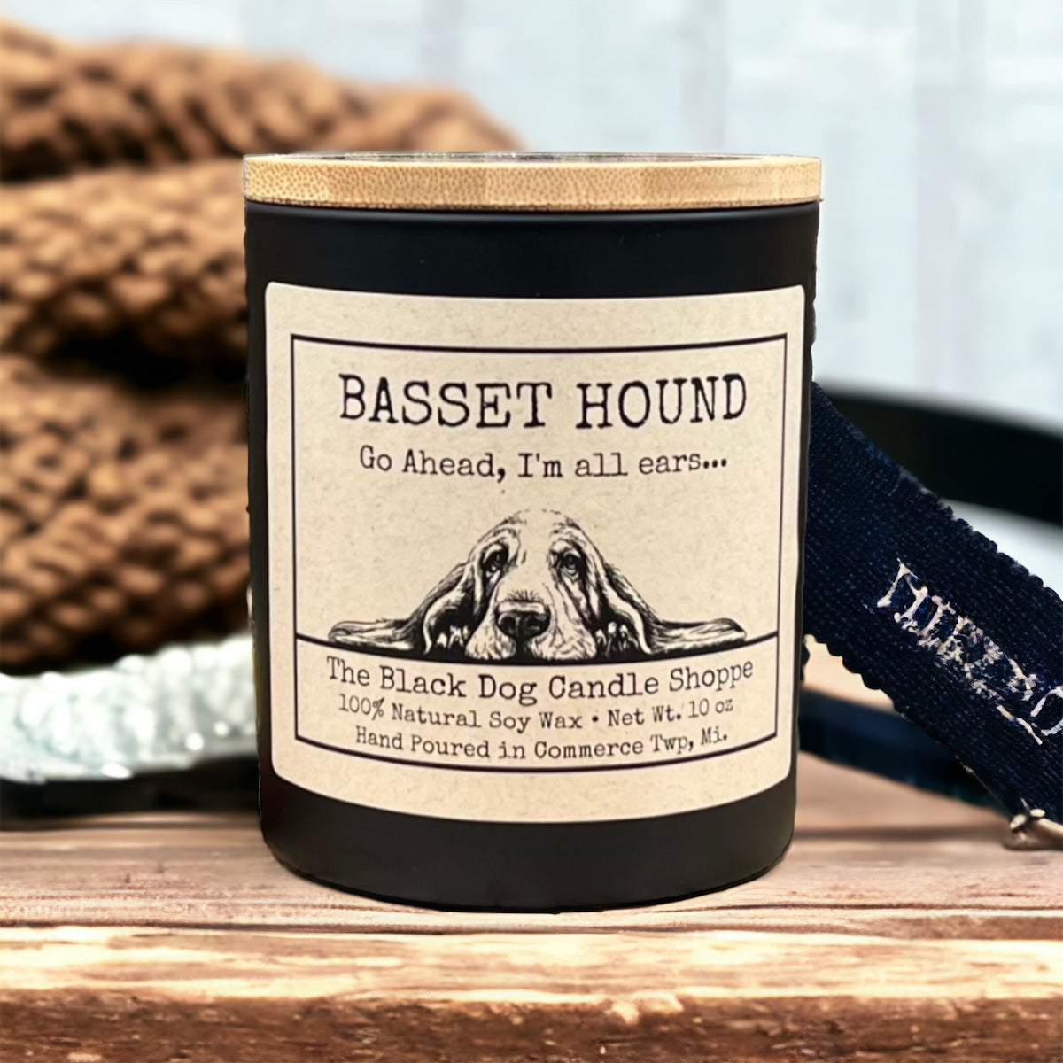 Basset Hound Dog Breed Candle