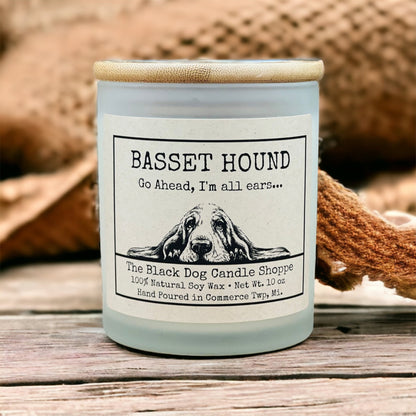 Basset Hound Dog Breed Candle