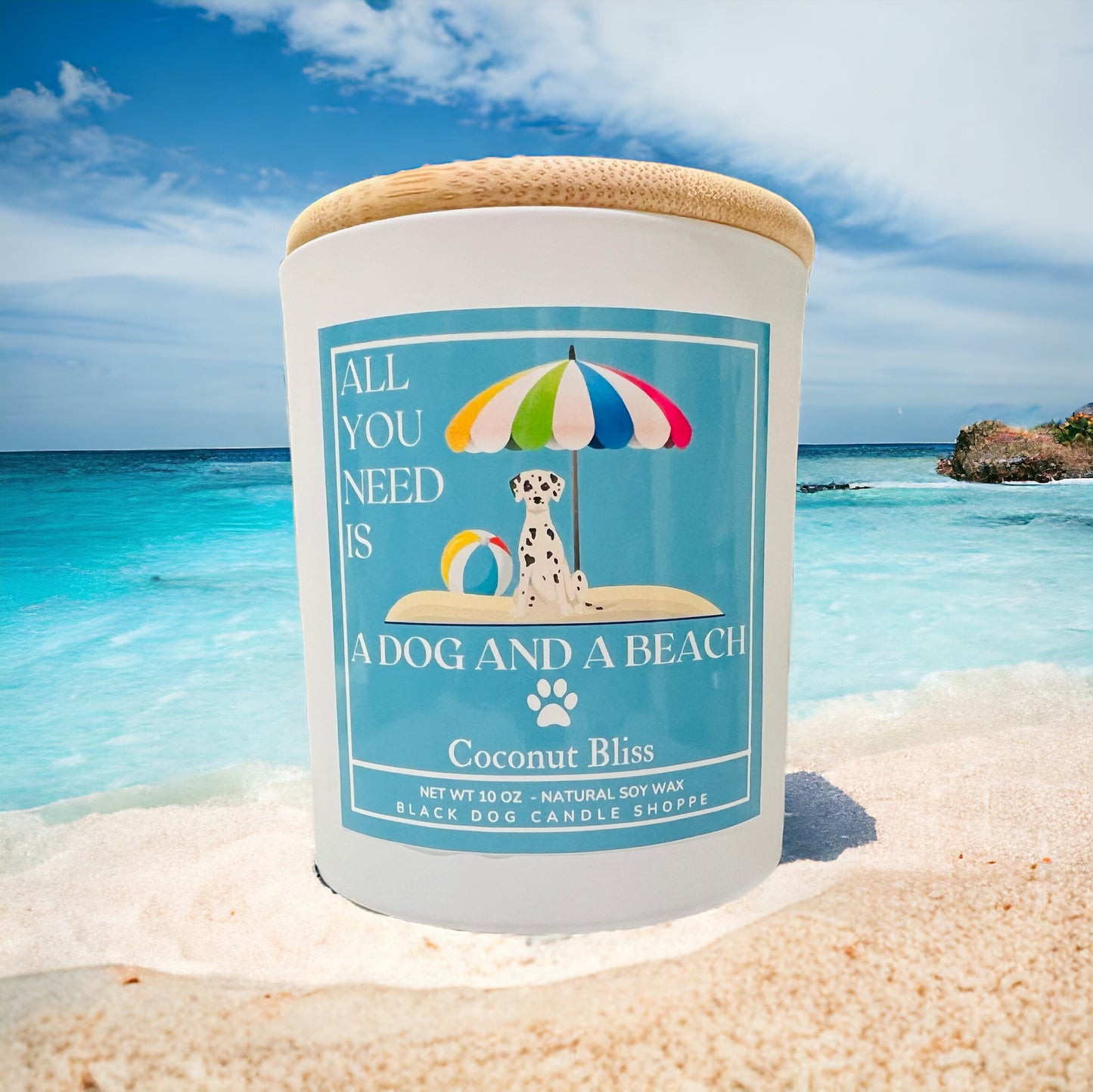 All You Need Is a Dog and a Beach - Coconut Bliss