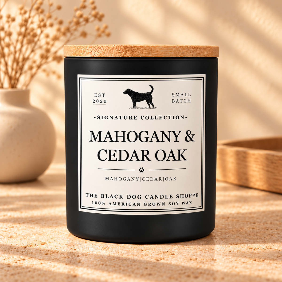 Mahogany & Cedar Oak Soy Candle | Signature Collection