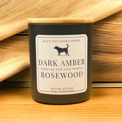 Candles for Dog People - Dark Amber Rosewood