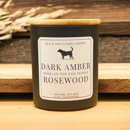 Candles for Dog People - Dark Amber Rosewood