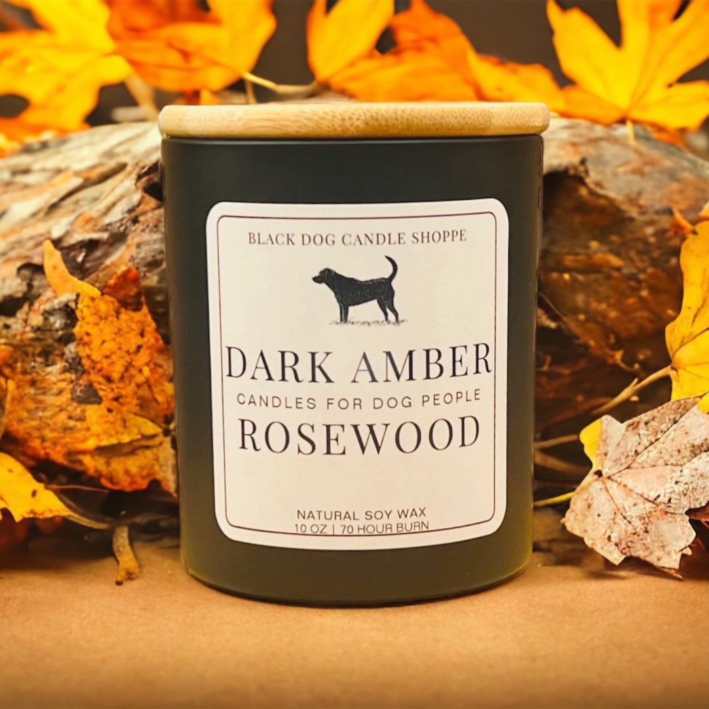 Candles for Dog People - Dark Amber Rosewood