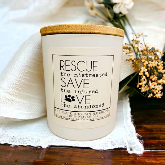 Rescue, Save & Love Candle