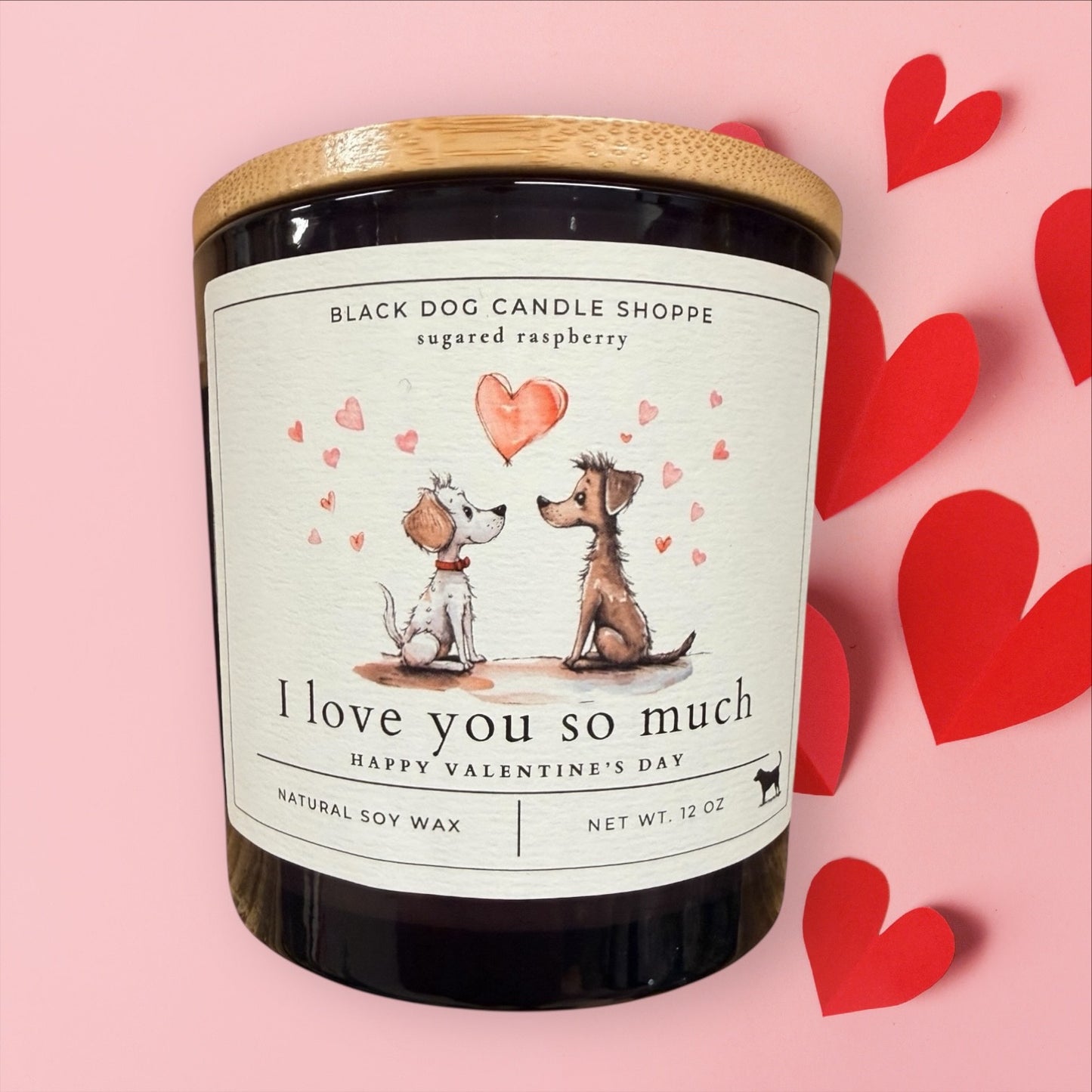 I Love You So Much Double Wicked Valentines Candle