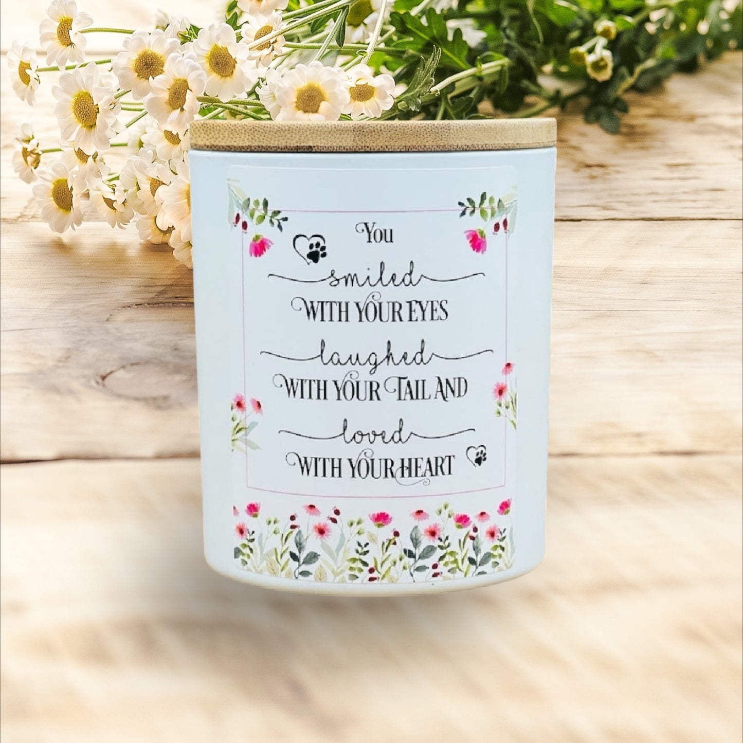 You Smiled with Your Eyes Sympathy Candle - Black