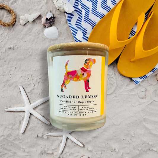 Modern Dog Candle - Sugared Lemon