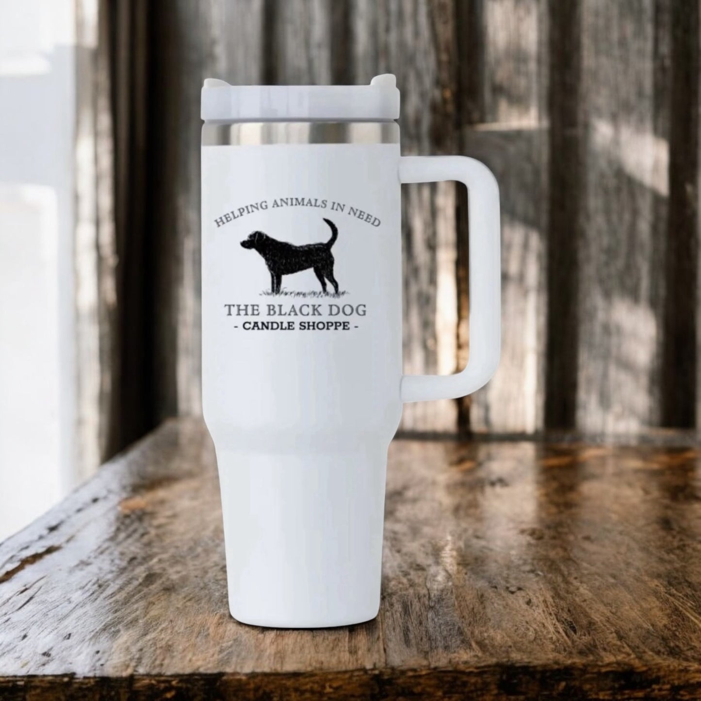 40oz Black Dog Branded Tumbler