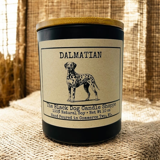 Dalmatian Dog Breed Candle