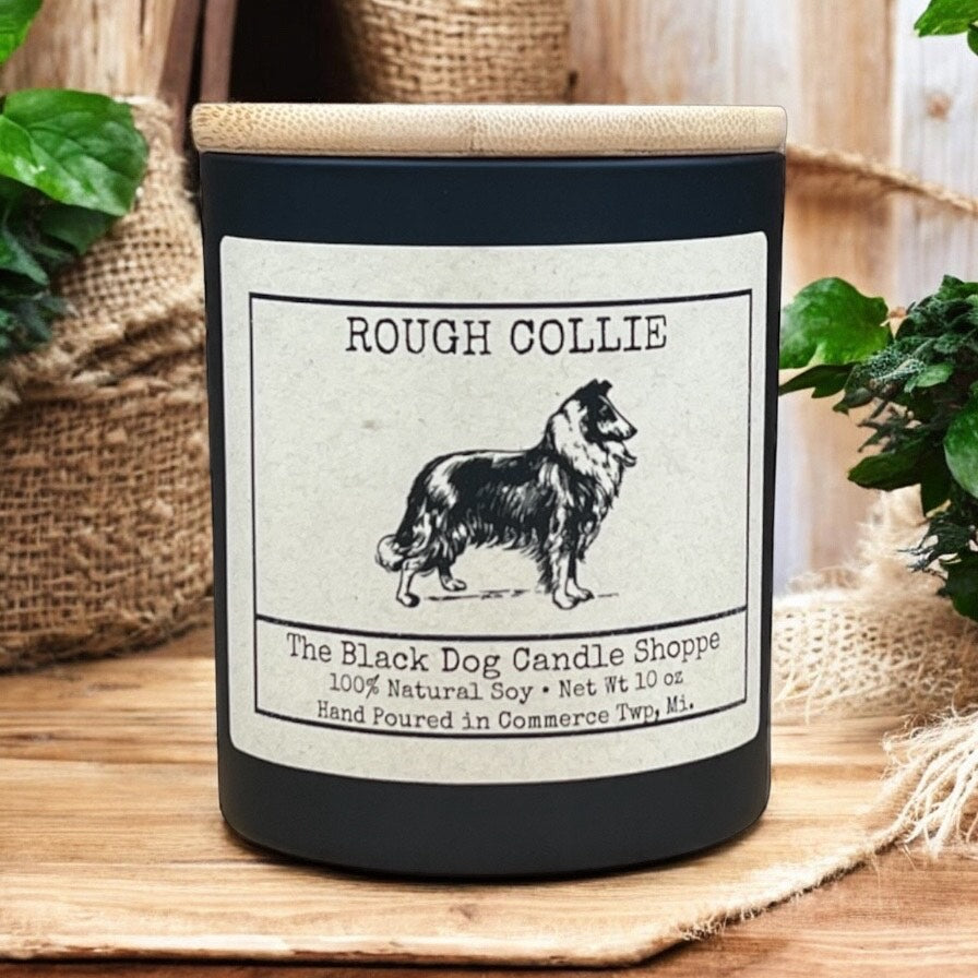 Collie Dog Breed Candle