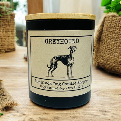 Greyhound Dog Breed Candle