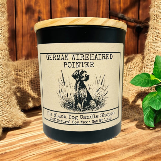 German Wirehaired Pointer Dog Breed Candle