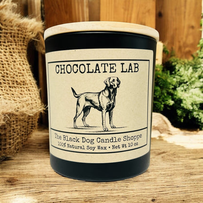 Chocolate Lab Dog Breed Candle