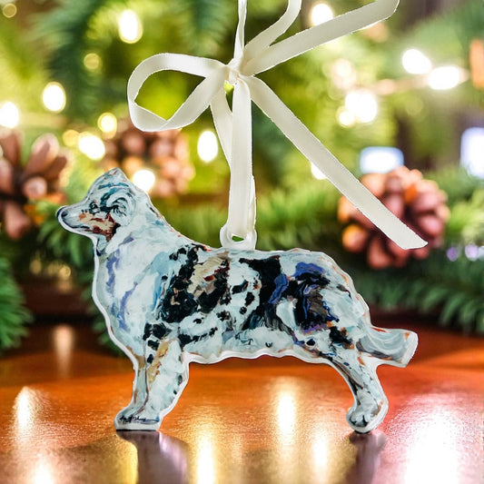 Australian Shepherd Blue Merle Ornament