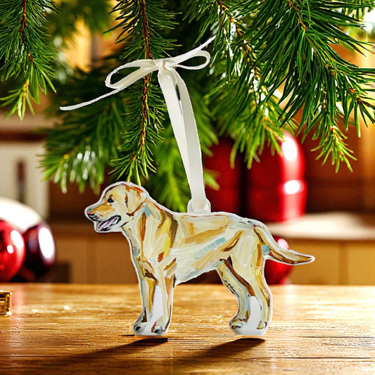 Yellow Lab Ornament