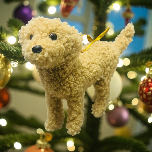 Tan Doodle Dog Ornaments!