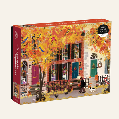 Autumn in the Neighborhood 1000 Piece Puzzle