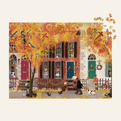 Autumn in the Neighborhood 1000 Piece Puzzle