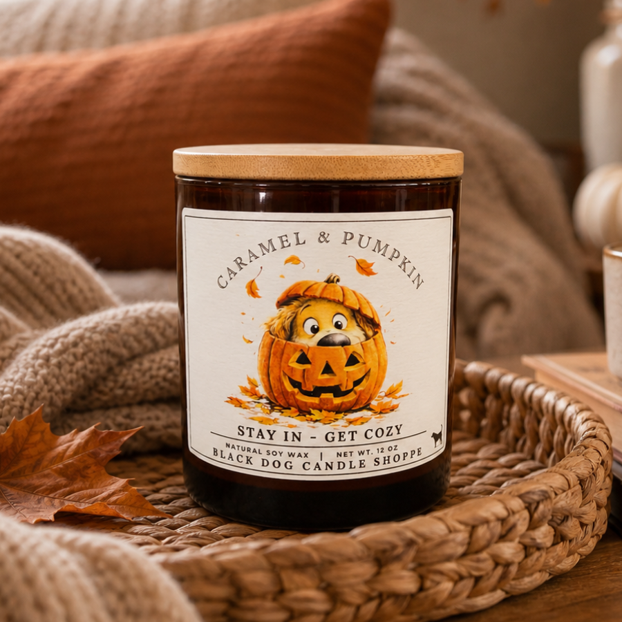 Stay in - Get Cozy Caramel & Pumpkin Double Wick