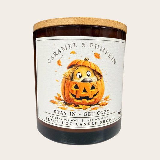 Stay in - Get Cozy Caramel & Pumpkin Double Wick