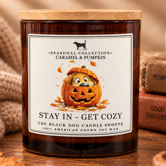 Stay in - Get Cozy Caramel & Pumpkin Double Wick