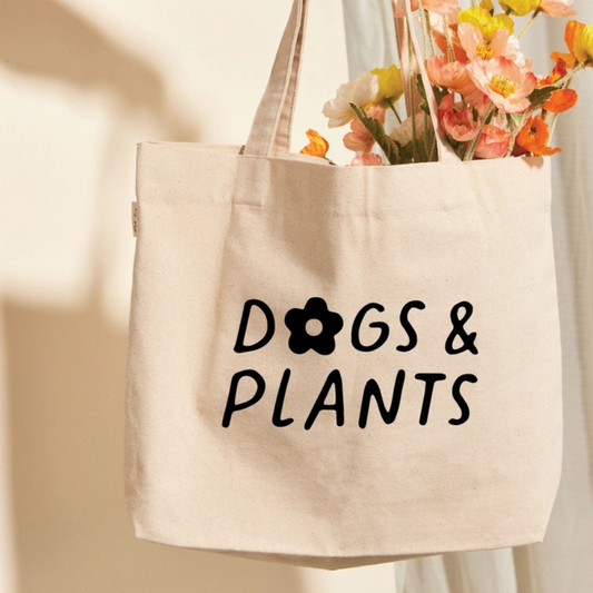 Dog and Plants Tote