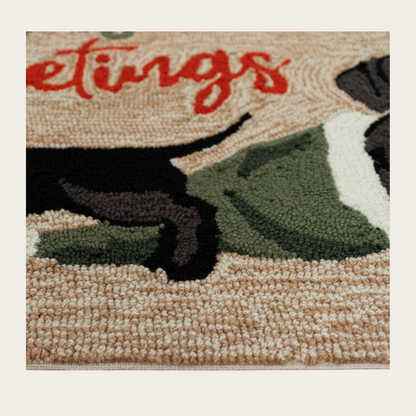 Frontporch Dachsund Greeting Indoor/Outdoor Rug