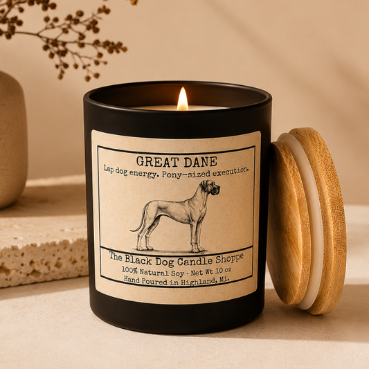 Great Dane Dog Breed Candle