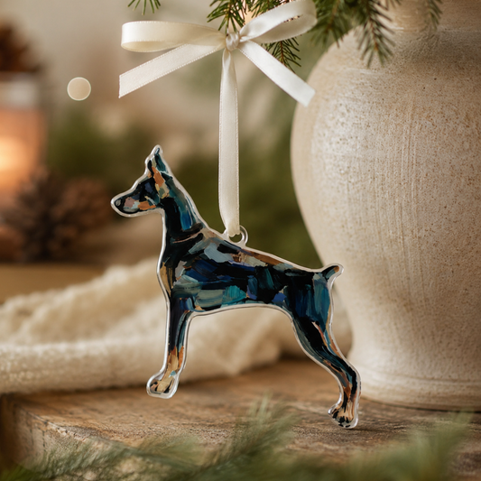 Doberman Acrylic Ornament