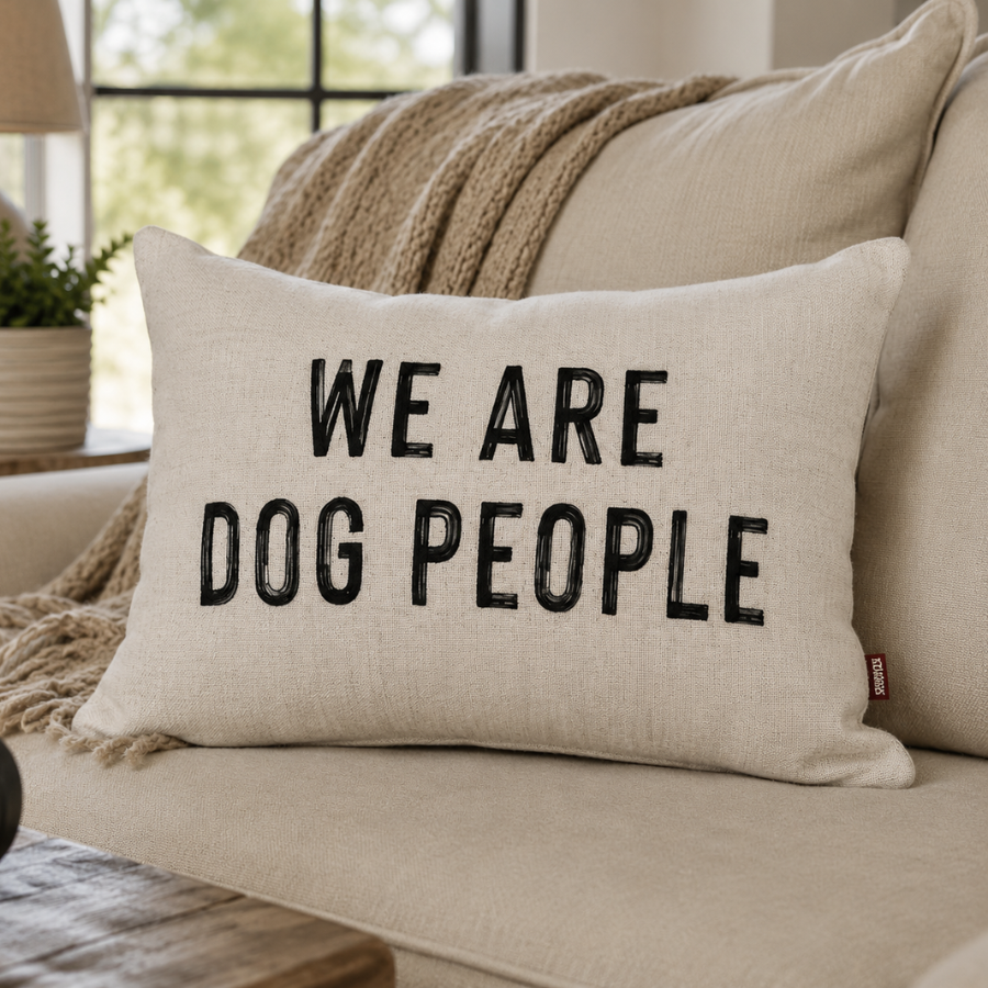 We Are Dog People Accent Pillow