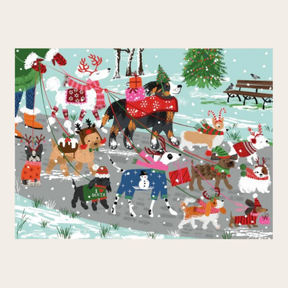 Happy Howlidays 1000 Piece Christmas Dogs Puzzle