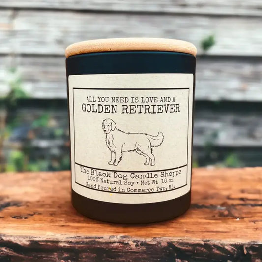 Golden Retriever Dog Breed Candle