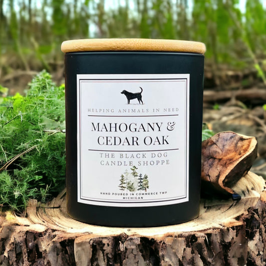 Mahogany Cedar Wood Classic Candle