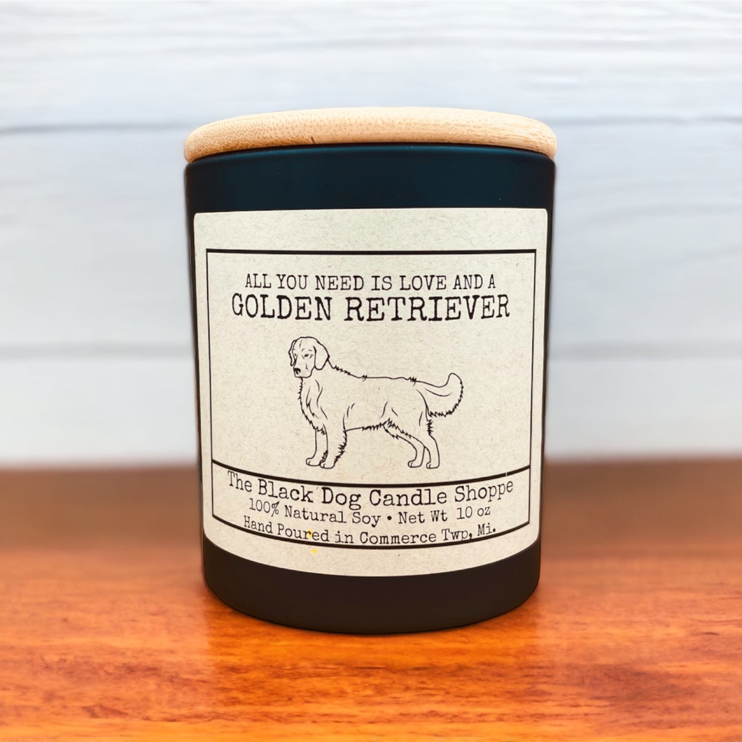 Golden Retriever Dog Breed Candle