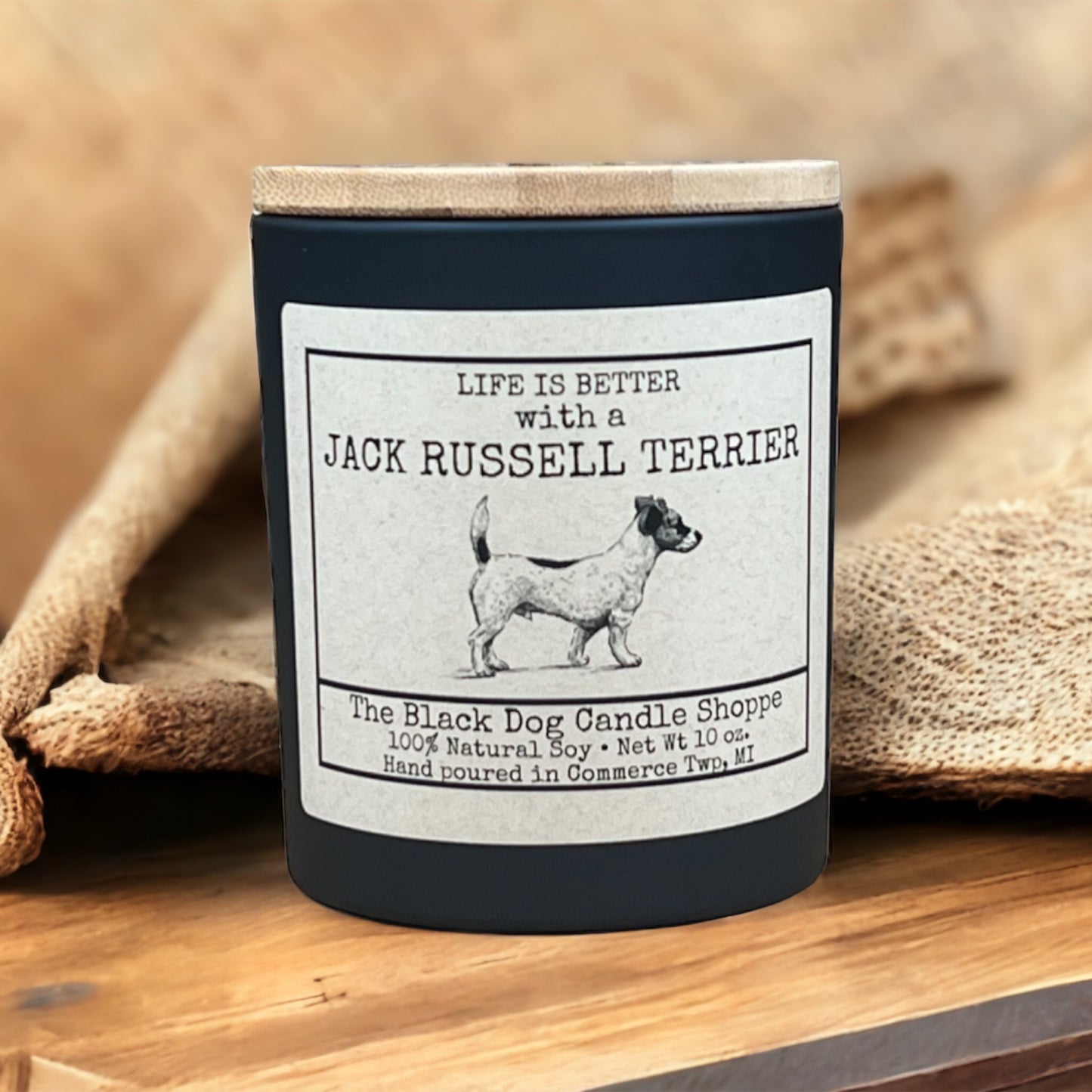 Jack Russell Dog Breed Candle