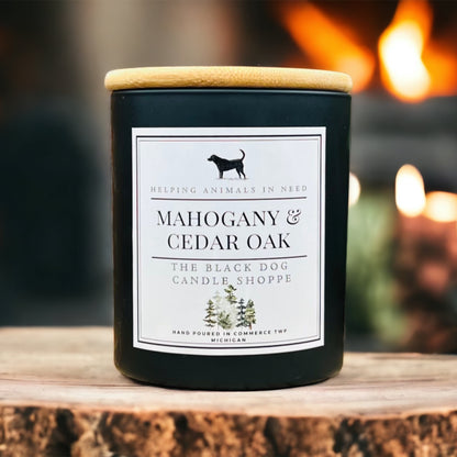 Mahogany Cedar Wood Classic Candle