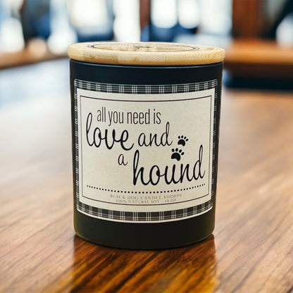 All You Need is Love and a Hound Dog Breed Candle