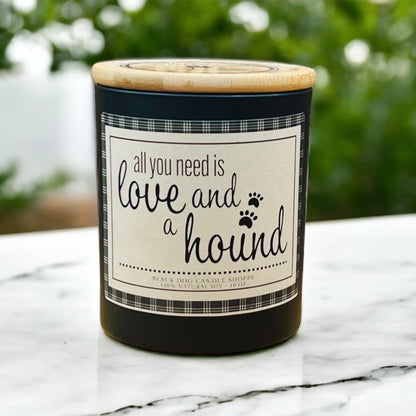 All You Need is Love and a Hound Dog Breed Candle