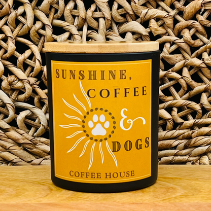 Sunshine, Coffee and Dogs Lover Candle