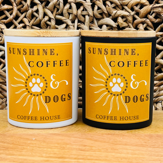 Sunshine, Coffee and Dogs Lover Candle