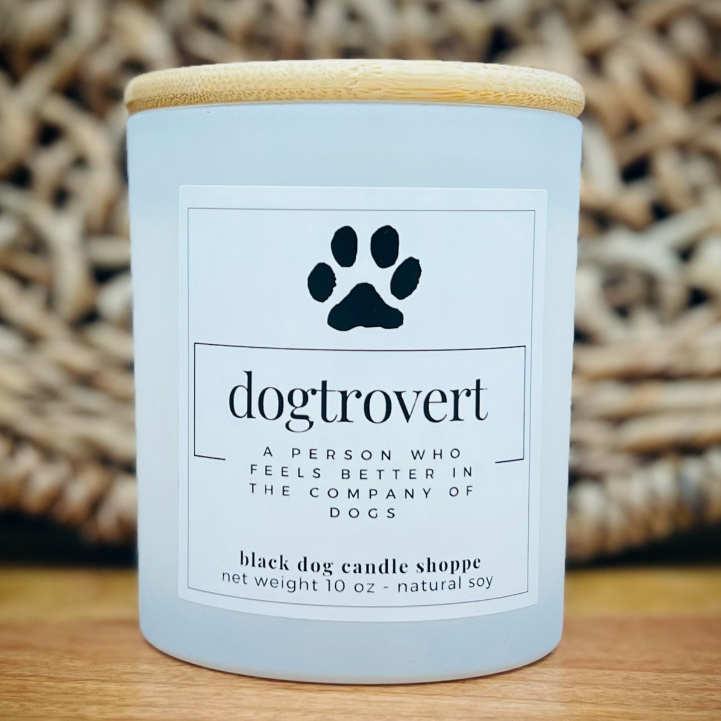 Dogtrovert  Dog Lover Candle 