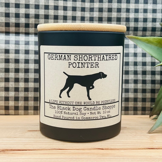 German Shorthaired Pointer dog Breed Candle