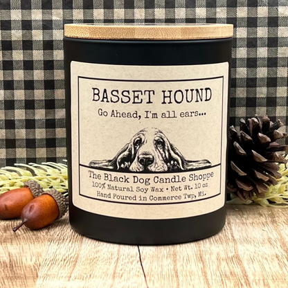 Basset Hound Dog Breed Candle