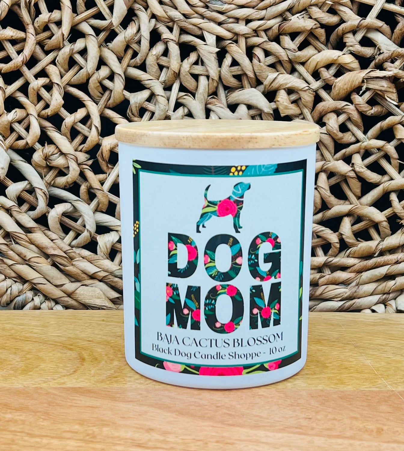 Dog mom candle 